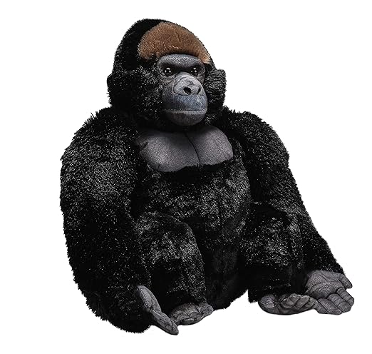 WILD REPUBLIC Artist Collection Gorilla Gift for Kids 15 inches Plush Toy Fill is Spun Recycled Water Bottles