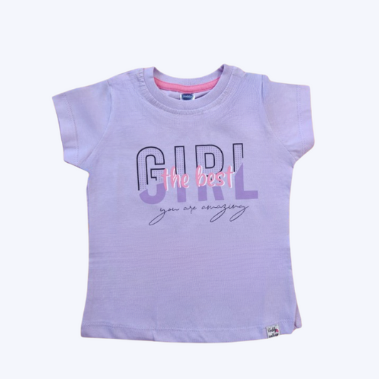 Stylish Printed Cotton Top - Mauve