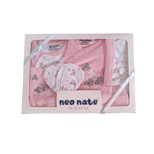 Super Soft Pure Cotton New Born Gift Set - Pink