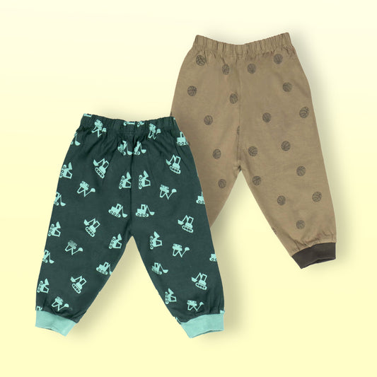 Pink Rabbit Cozy Capsule: Soft Camel & Teal Joggers Duo