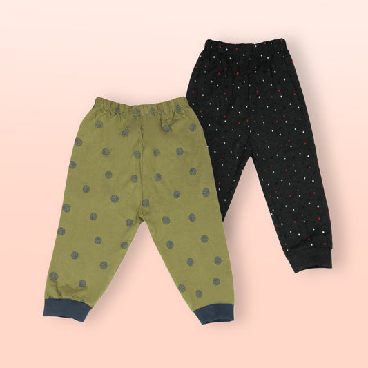 Pink Rabbit Cozy Jogs: Olive & Black Soft-Luxe Joggers Duo