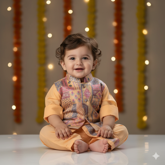 Style on the Go: The Versatile Kurta, Jacket and Dhoti/Pant Combo
