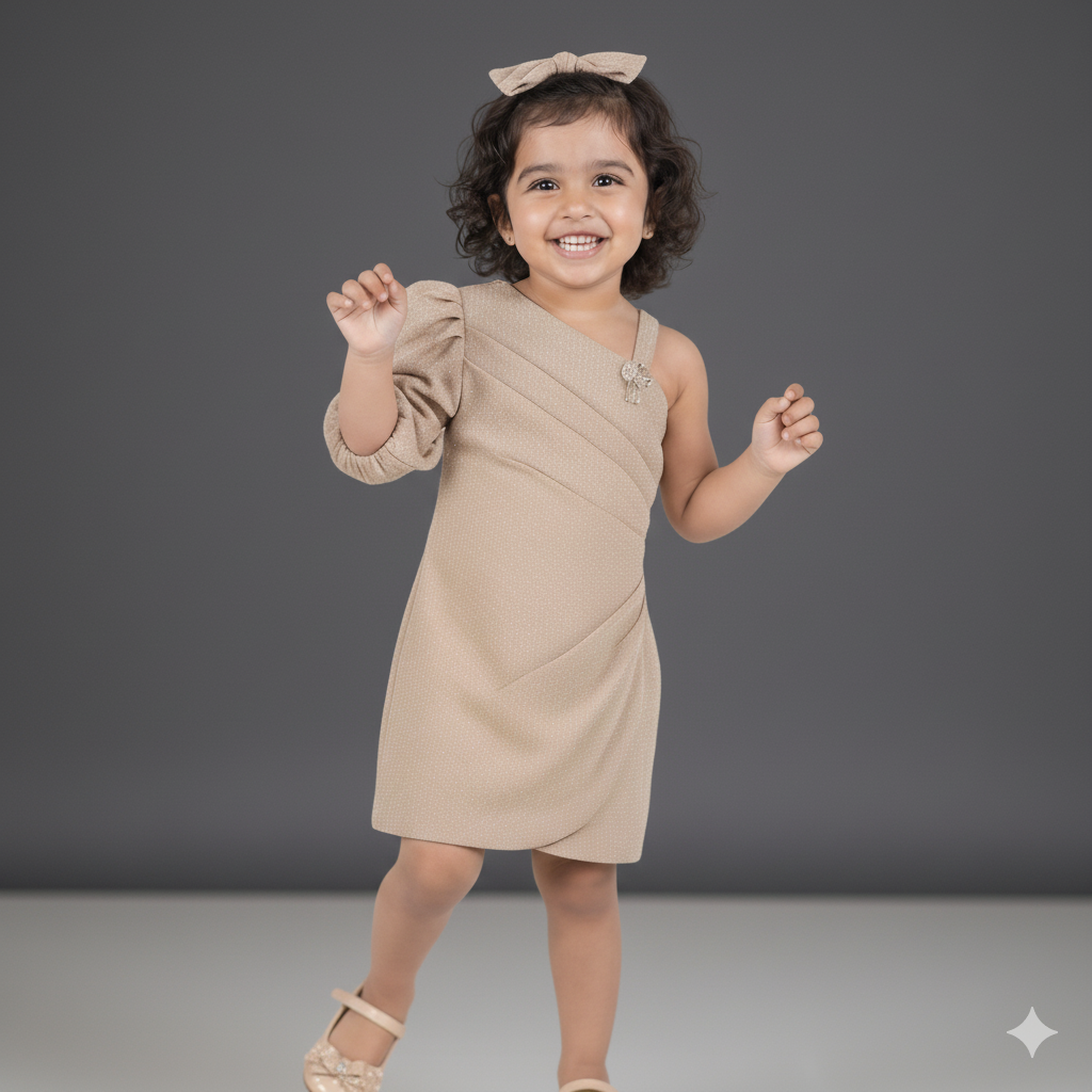 Pretty in Yellow – Girls’ Embellished Party Frock by Zuvi