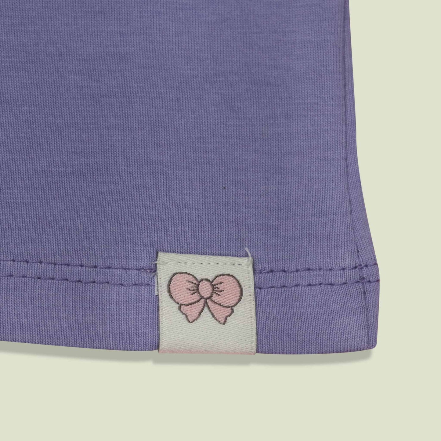 Ollypop Girls’ Violet Let's Rock the Princess Life Casual Top – Breathable Summer & Monsoon Essential with Motivational & Musical Theme Print