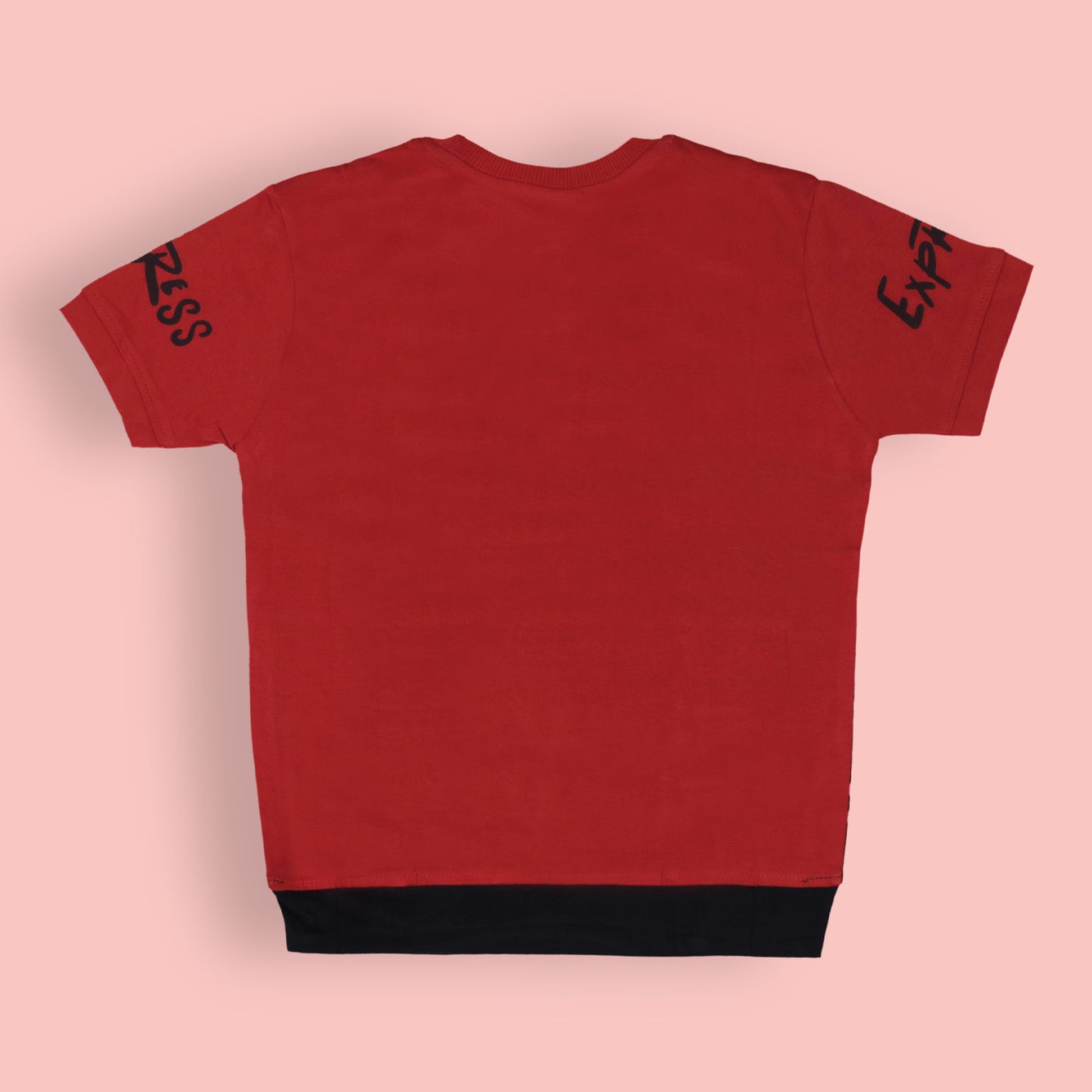 RUNCLUB England Tee by OlioKids – Boys’ Navy Blue Short Sleeves, Multicolour Print, Soft Cotton for Trendy Days Out