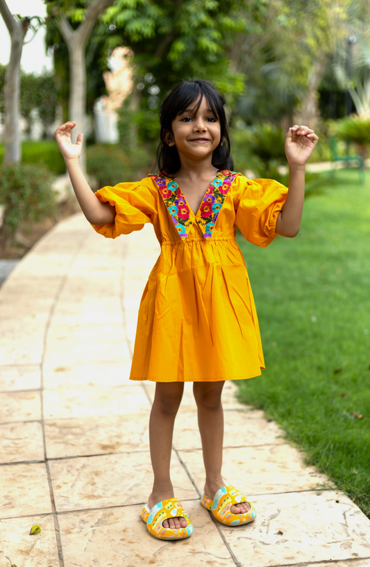 Peekaaboo Elegant Diana Poplin Party Dress – For Girls