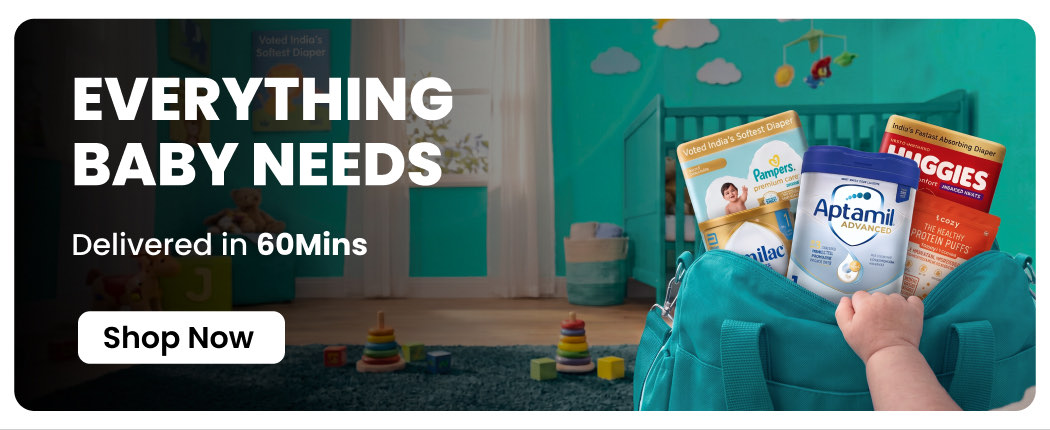 Everything your baby needs - toys, clothes and daily essentials delivered in 60 minutes